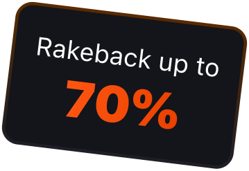 Rakeback up to 70%